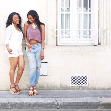 Look d&rsquo;été pour la fête du vin entre cousines !