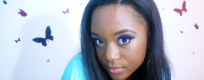 Maquillage bleu comme la nuit…
